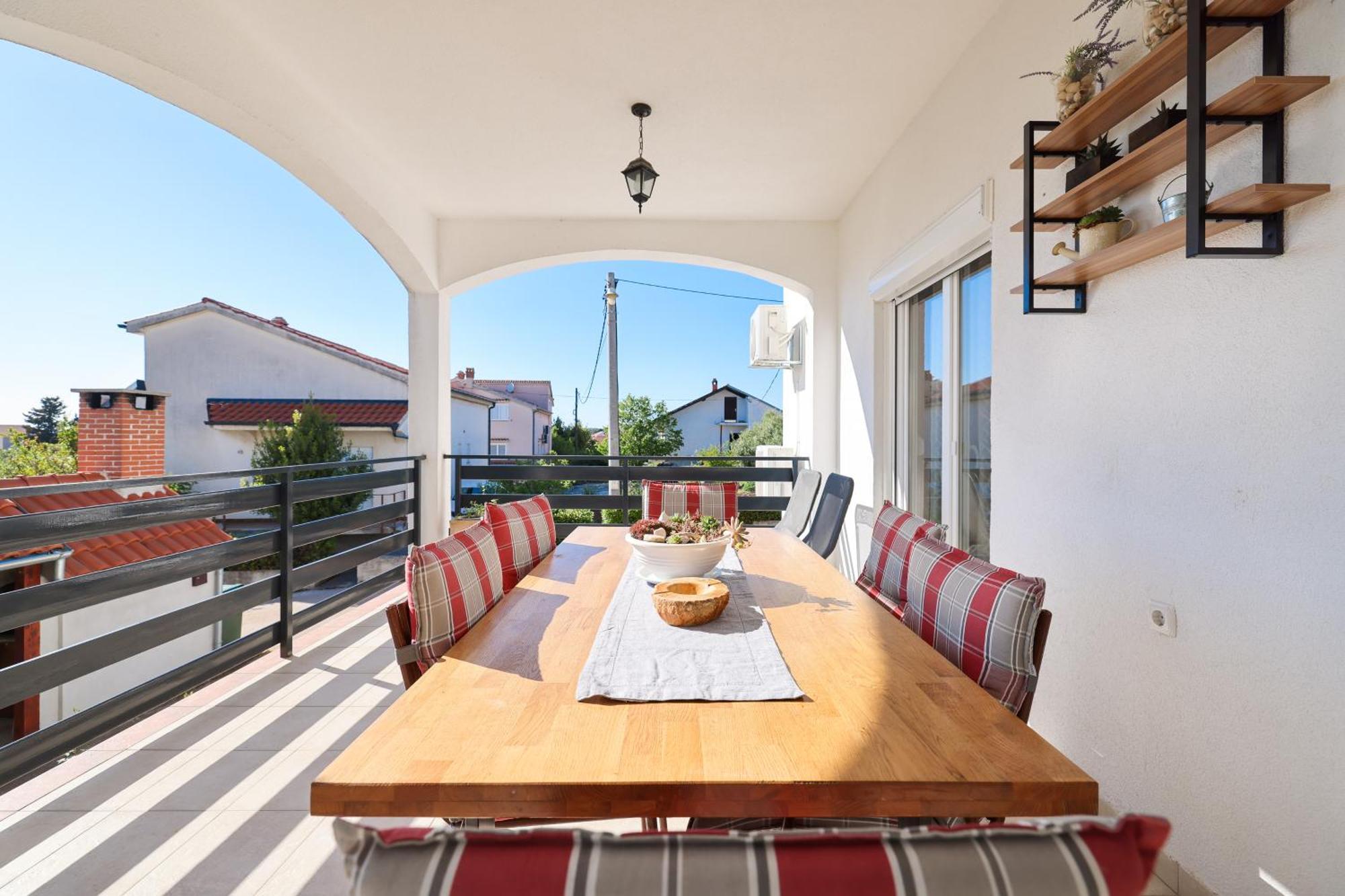Apartment Pantalon, Big Terrace And Free Parking Zára Kültér fotó